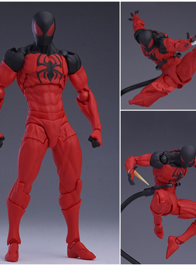 MESS TOYS 凯恩帕克猩红邻居猩红蜘蛛侠黑红战衣关节可动手办模型