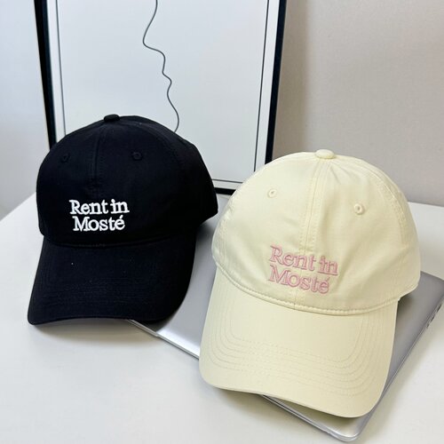 Rent in字母纯棉软顶韩版棒球帽女街头春夏季时尚青年情侣鸭舌帽