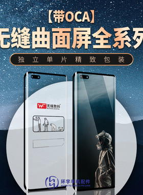 适用OPPO findx X2 X3pro FX5 FX6Pro FindN无缝曲面屏盖板带OCA