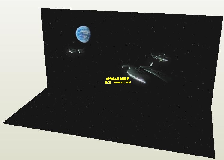 1比144 100 60 UC高达月球地球宇宙场景背景纸地台场景模型