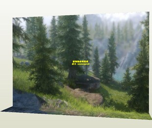金刚狼魔兽世界WOW战争森林GTA士兵人偶场景背景纸模型 1比12寸