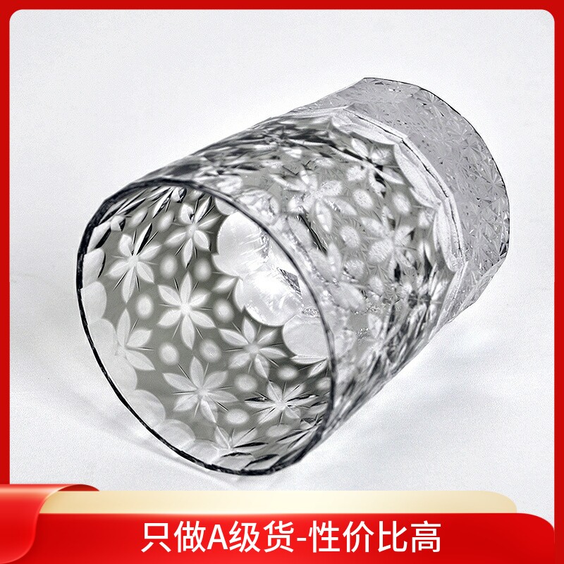 超高颜值水晶玻璃手工江户切子杯