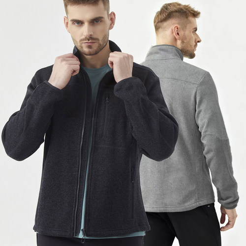 弹道猫麻雀针织软壳衫抓绒保暖