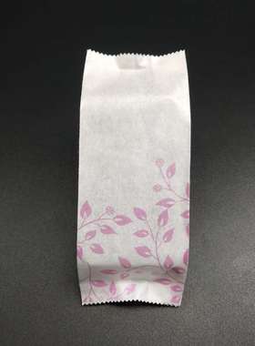 进口棉纸袋 凤梨酥包装袋 紫色小花款 尺寸约：127*50*30mm