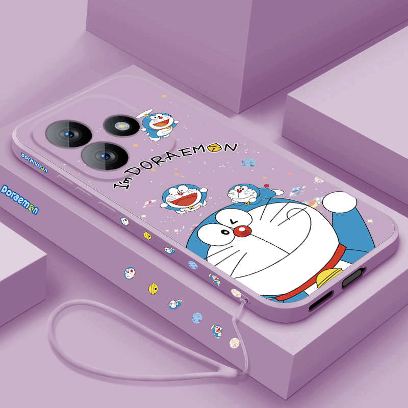 适用小米红米note14手机壳新款Redminote14pro+液态硅胶超薄软壳女款note14pro十镜头全包防摔保护套招财哆啦