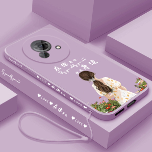 适用魅族lucky08手机壳新款 M431Q高级镜头全包防摔Meizu网红潮流保护套在你身边 Lucky08超薄液态硅胶软壳女款