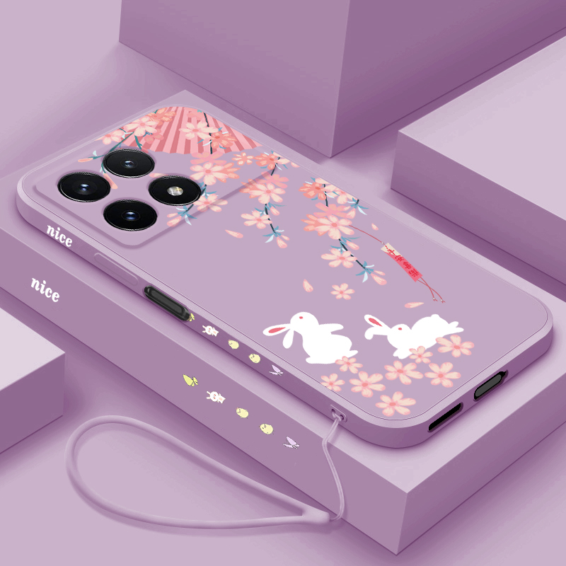 适用液态硅胶手机壳可爱