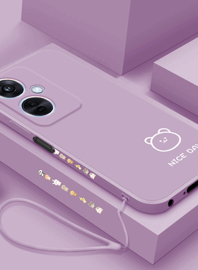 适用oppoa2手机壳新款A2小熊小兔OPPO保护套opooa全包防摔PJG110液态oppa硅胶软壳opa网红男女款外壳个性创意