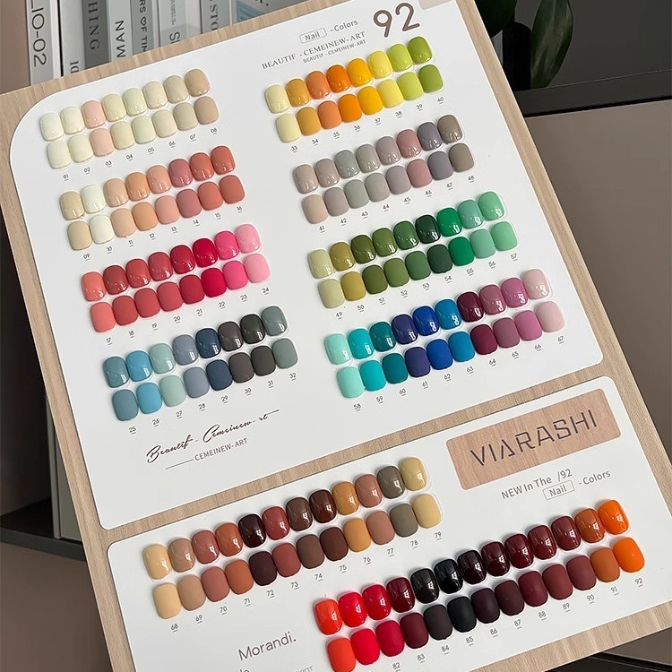 薇尼诗92色甲油胶套装2025年新款网红流行色系美甲店专用拓客胶