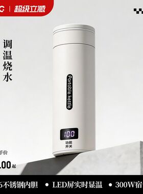 电热水杯智能加热保温杯便携旅行办公室迷你小型不锈钢烧水壶