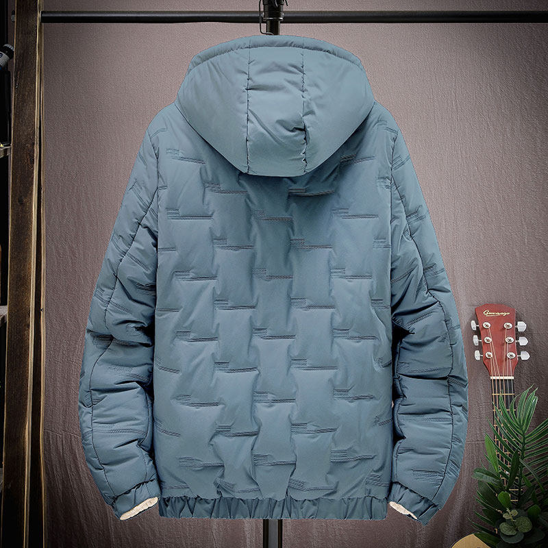 2025冬季+轻薄短款大码连帽辑格棉服棉衣潮流面包服男M9228-P43,男装棉衣,星座1703A-1