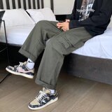 2025秋季新款工装裤ins超火宽松直筒韩版潮流百搭阔腿裤T129-P38，男装工装外套，星座1703A-1