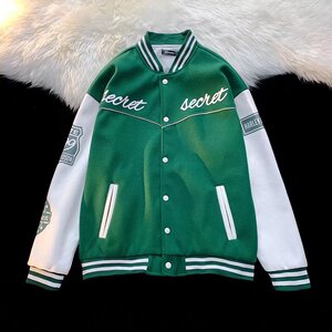 2025秋季新款高街复古棒球服男女vintage潮牌夹克外套A3315-P60图片
