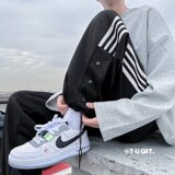 2025秋季新款潮牌条纹休闲裤高街ins潮流三条杠运动卫裤A324-P30，男装休闲裤，星座1703A-1