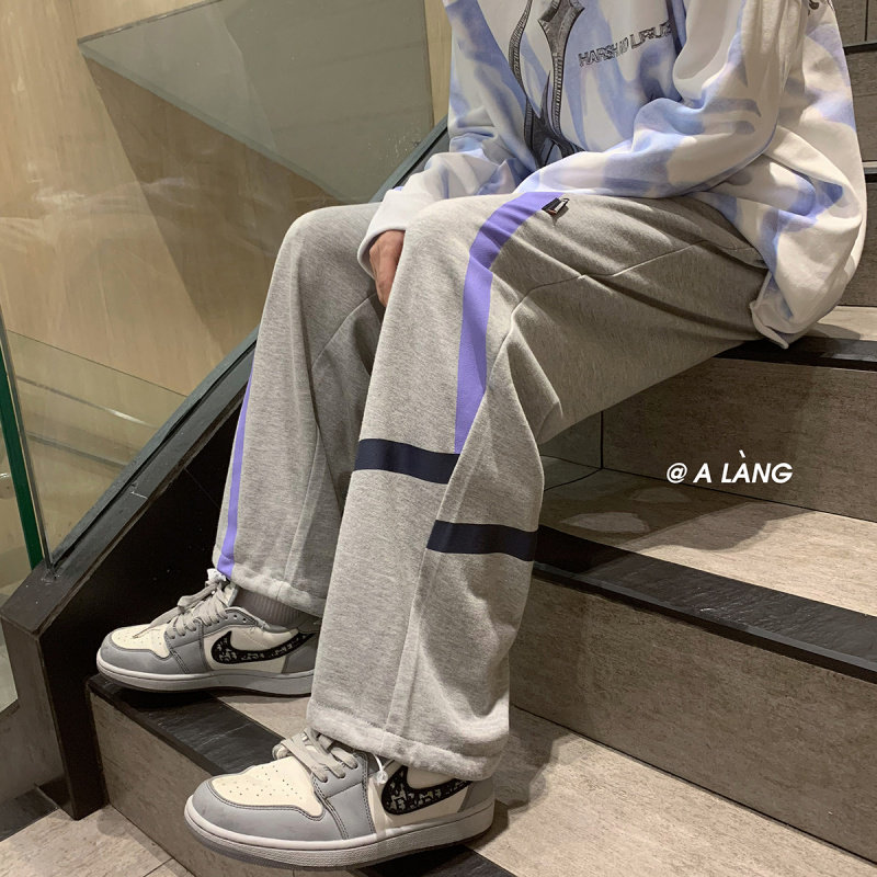 2025春秋新款潮牌hiphop个性宽松百搭裤子潮流束脚卫裤K108-P30,男装休闲裤,星座1703A-1