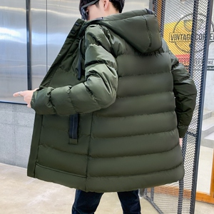 2025冬季新款连帽加厚大码中长款棉衣外套青年百搭棉服MY9588-P60图片