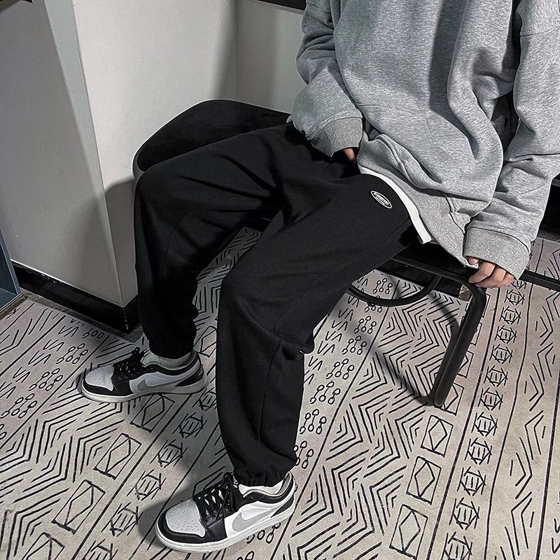 2025春秋新款春秋新款九分休闲裤潮牌宽松束脚运动卫裤男DX20-P30,男装休闲裤,星座1703A-1