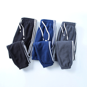 2025秋冬新款韩版休闲卫裤学生宽松摇粒绒加厚运动裤潮男D46-P35图片