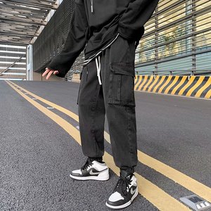 2025秋季新款韩版修身潮流中腰男原宿百搭慵懒简约牛仔裤696-P40图片
