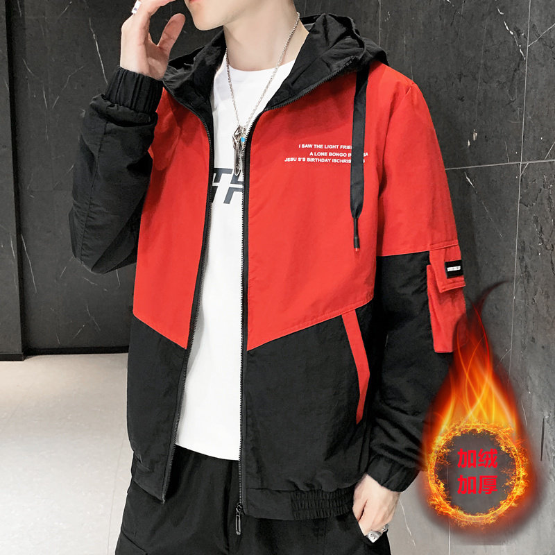 2025新款冬季潮流加绒加厚工装宽松男大码连帽夹克9601加绒-P45,男装夹克,星座1703A-1