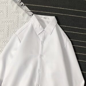 大力主推 5618A加绒-P28冬季男士修身长袖衬衫加厚商务男纯色衬衣图片