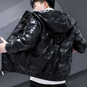 2025年新款男潮牌羽绒服白鸭绒亮面青少年夹克外套连帽 WT05-P85图片