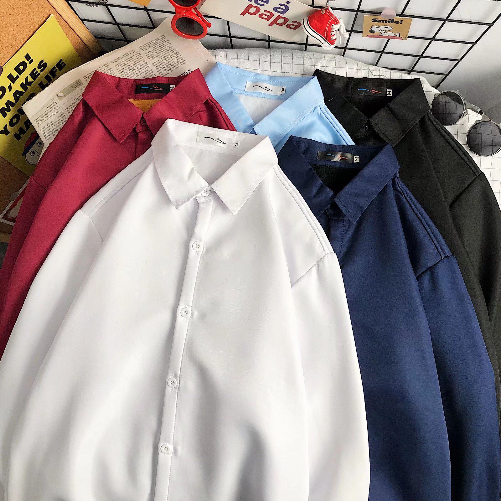 大力主推5618A加绒-P28冬季男士修身长袖衬衫加厚商务男纯色衬衣,男装衬衫,星座1703A-1