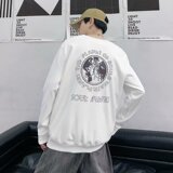 2025春秋季新款潮流ins港风潮印花百搭学生宽松上衣卫衣W1263-P28，男装卫衣，星座1703A-1