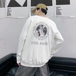 2025春秋季新款潮流ins港风潮印花百搭学生宽松上衣卫衣W1263-P28图片