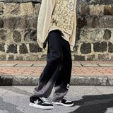 2025春秋季新款青春流行慵懒原宿渐变潮牛仔裤ins九分裤K1827-P40，男装牛仔裤，星座1703A-1