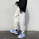 2025春秋新款休闲潮流宽松束脚青春流行男九分裤运动裤K2367-P25，女装休闲裤，星座1703A-1