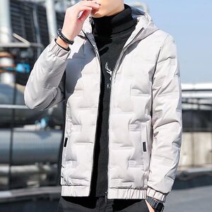 2025冬季+轻薄短款大码连帽辑格棉服棉衣潮流面包服男M9228-P43图片