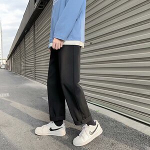 21年秋冬直筒宽松牛仔裤 中性基础款长裤子Y11-P30图片