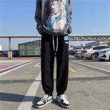 2025春秋季华夫格宽松百搭束脚运动裤港风ins潮牌休闲裤DX29-P30，女装休闲裤，星座1703A-1