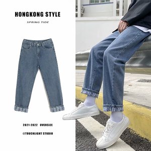 21秋季文艺常规流行青春潮流牛仔裤男气质原宿青少年百搭853-P35图片