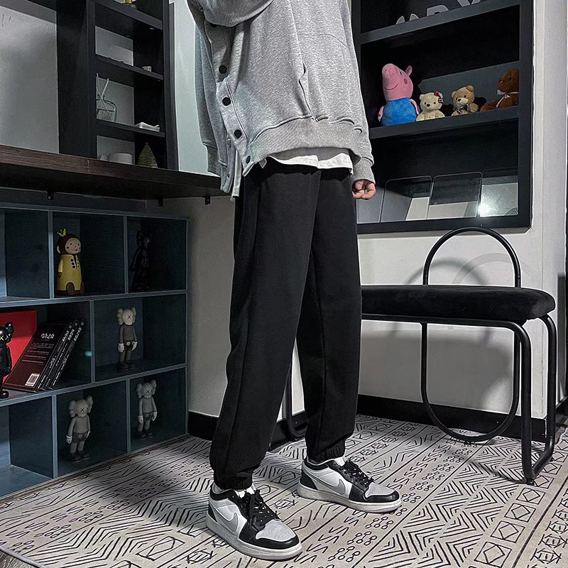 2025春秋新款春秋新款九分休闲裤潮牌宽松束脚运动卫裤男DX20-P30,男装休闲裤,星座1703A-1