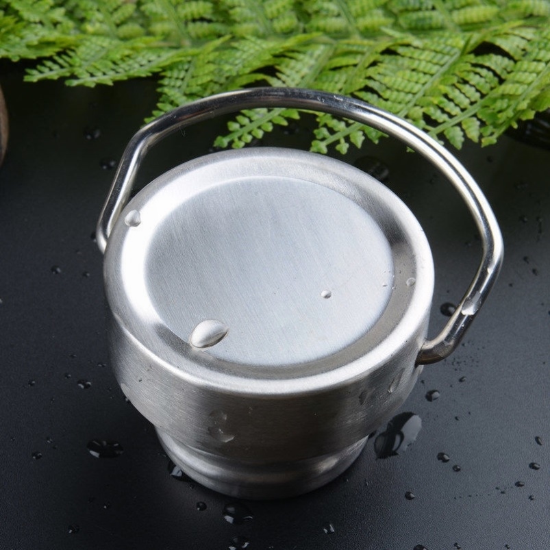 不锈钢户外运动水壶全钢盖运动水壶PP盖水杯配件适用于内径4.5CM