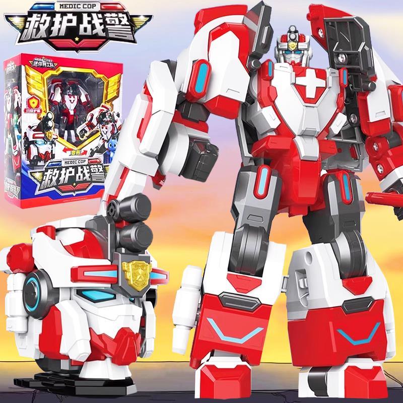 迷你特工队正义队长变形卡车机甲手办威震男孩天金刚机器礼物套装