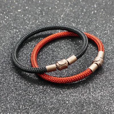 5mm粗款钢丝手绳周生同款男手链