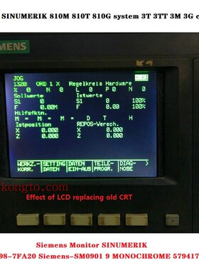 西门子SINUMERIK 810M 579417TA, 6FC3988 9针数控机床显示器