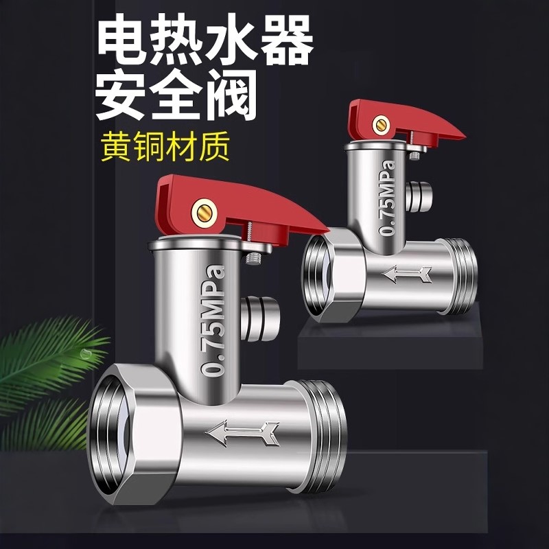 全铜加厚电热水器通用安全阀