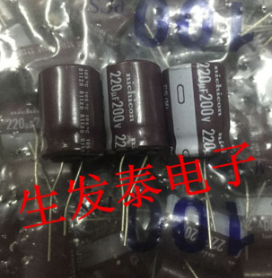 原装正品日本尼吉康铝电解电容200V220UF18X25CS高频长寿命