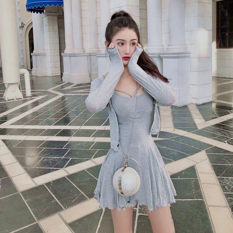 正品保证谨哥jg女装网红套装裙淑女吊带裙