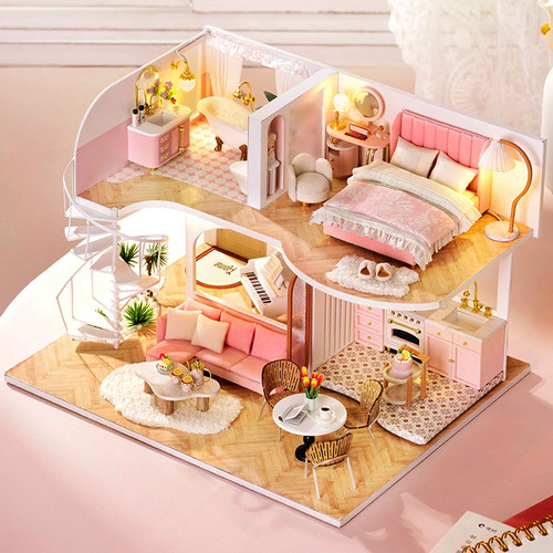 公主房diy小屋晨光手工房子模型