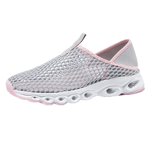 骆驼大网眼女鞋夏季透气薄款网面运动鞋女轻便网鞋一鞋两穿休闲鞋