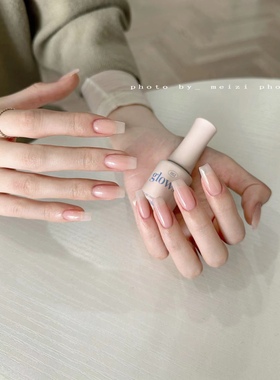 明星 限量 韩国本土产品IZEMI美甲GLOW系列002 透色甲油胶高级