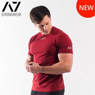 A7玫瑰比赛服力量举追求卓越T恤IPF认证美国进口男士短袖健身