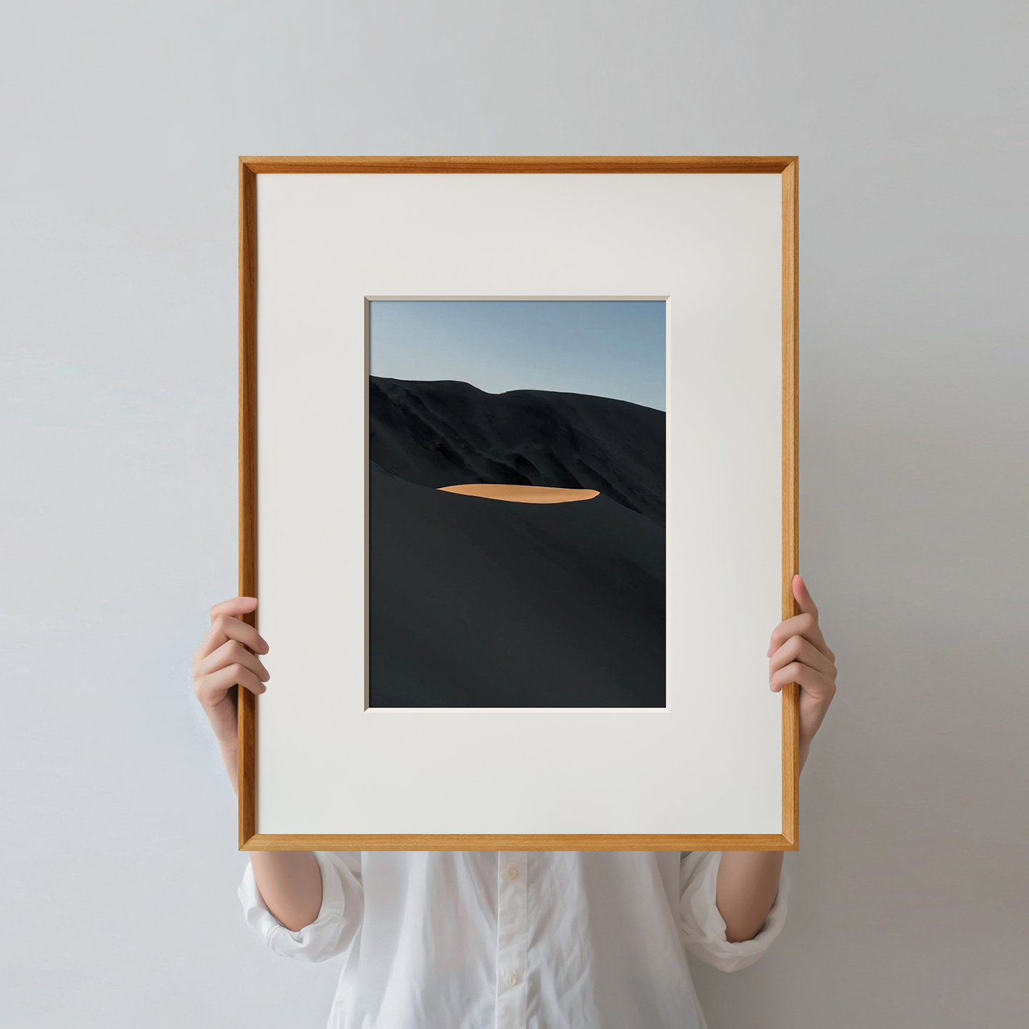 黑胡桃木榫卯相框挂墙全家福婚纱照洗照片放大加打印实木画框定制