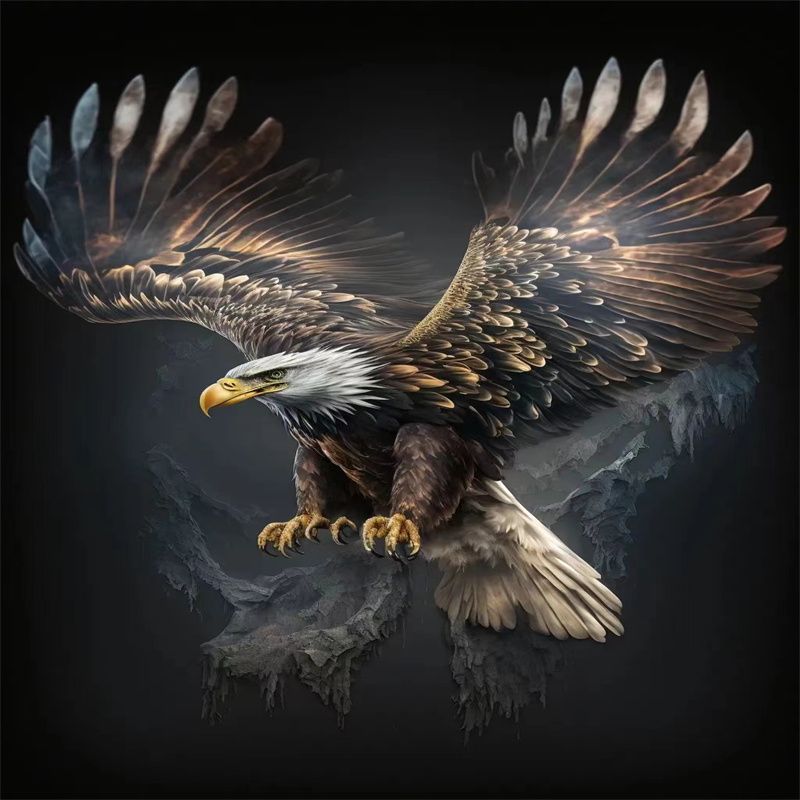 老鹰大鹏展翅霸气个性创意车贴卧室客厅玻璃门窗装饰划痕防水贴画