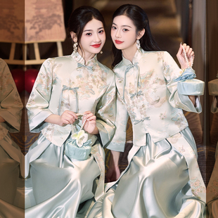 新中式伴娘服女2025新款姐妹裙小个子高级感显瘦绝美礼服平时可穿